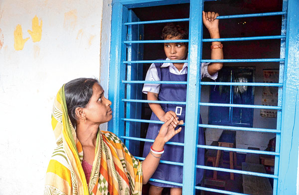 Disabled student stuck at classroom