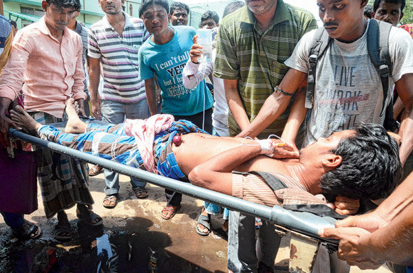 Complaint of stabbed a youth in family disputes