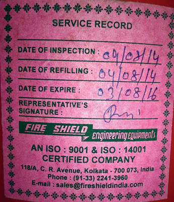 Poor fire extinguisher in many schools of Durgapur  