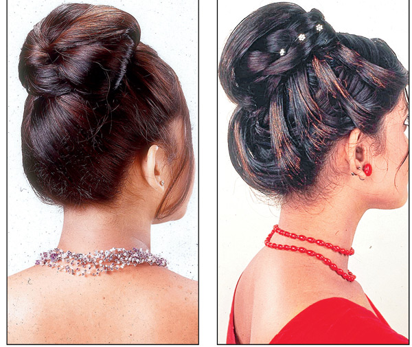 New trends for puja, the Bun hairstyle