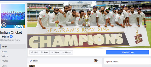 Fans can vote for their best team ever in facebook page by BCCI dgtl