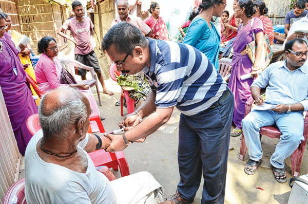 Doctors reached village to check dengue symptoms