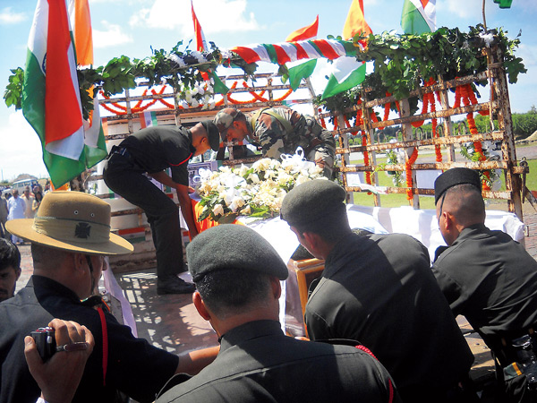 people of Suryavrinda could not hold tears at the death of the martyr Biswajit ghorui