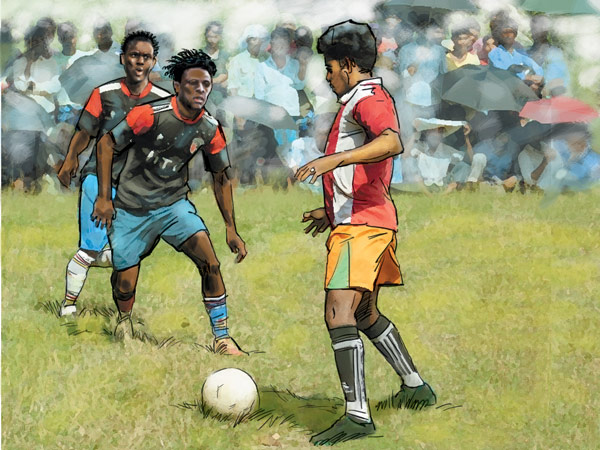 People rejoiced in Samir smriti Cup- Football and fair at the same time