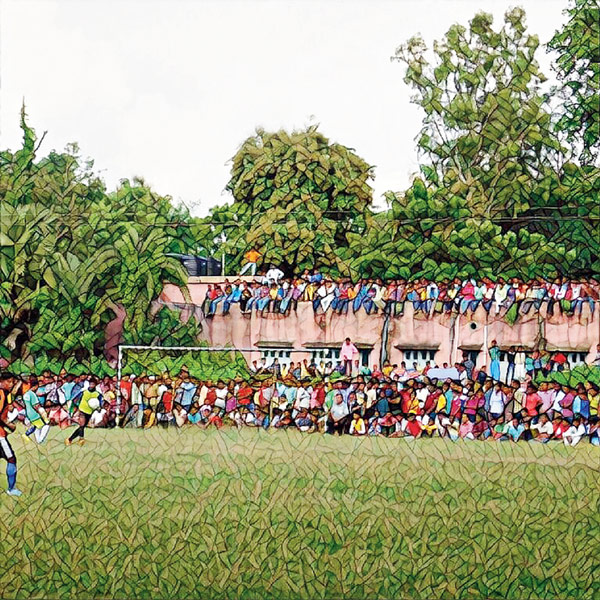 Arrival of puja at the borders