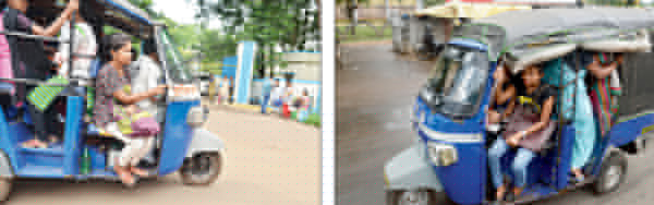 Reckless driving of auto rickshaws, panic in people