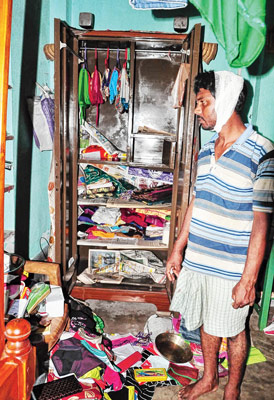 Miscreant rampage at businessman's house