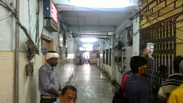 Fire at RG Kar medical hospital dgtl