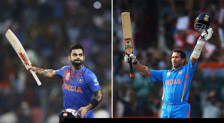 টিম জেতানোর জন্য সচিন তেন্ডুলকরের সেঞ্চুরির সংখ্যা ছিল ১৪টি। সেটি টপকে গেলেন বিরাট কোহালি (১৫টি)।