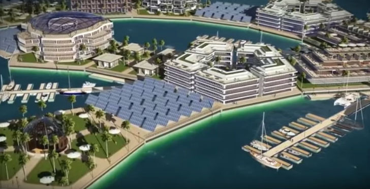 প্রজেক্টটির ভারপ্রাপ্ত ডাচ ইঞ্জিনিয়র ফার্ম ডেল্টাসিঙ্ক জানাচ্ছে, এতে চতুর্ভূজ এবং পঞ্চভূজ বিশিষ্ট <br> একাধিক গঠন থাকবে। যেগুলির ৫০ মিটার লম্বা এবং ৫০ মিটার উঁচু হবে।