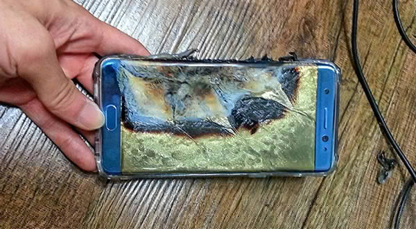 Samsung answers on burning battery issues of Note 7