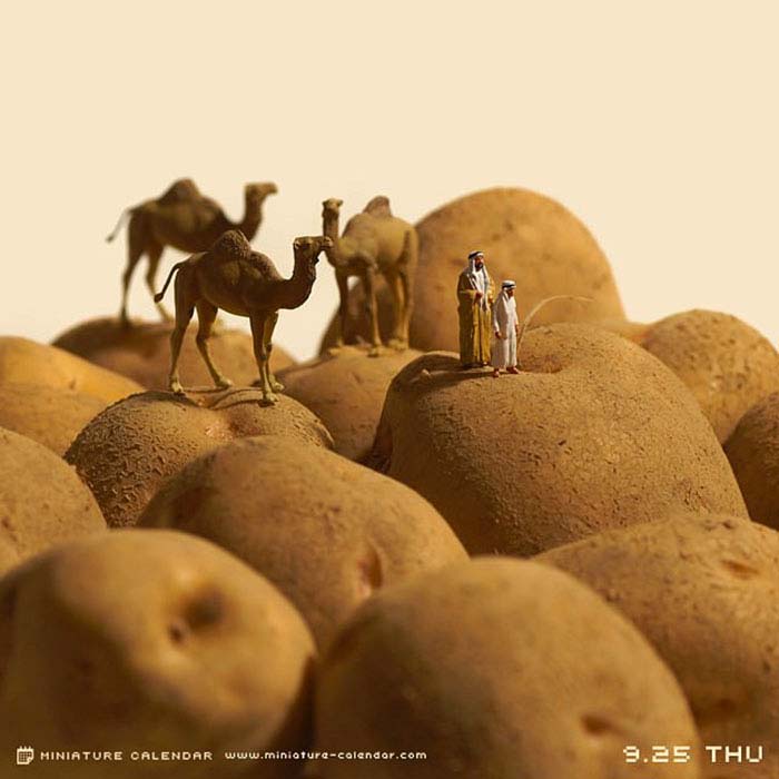 আলু দিয়ে মরুভূমি…