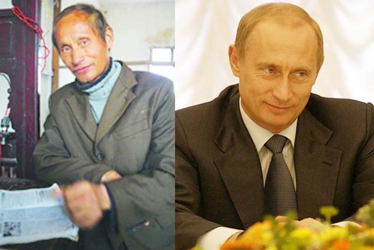 শুধুমাত্র বারাক ওবামার ‘বডি ডাবল’ই নয়, চিনে গেলে দেখা পেতে পারেন রাশিয়ার প্রেসিডেন্ট ভ্লাদিমির পুতিনেরও।<br> না! পুতিন চিনে বসবাস করতে শুরু করেননি।<br> তবে তাঁর মতো দেখতে এক ব্যক্তির সন্ধান মিলেছে সেখানে।<br> ৬৪ বছরের পুতিনের মতোই তাঁর পেশীবহুল দেহ, হেয়ারকাটও একই রকমের।