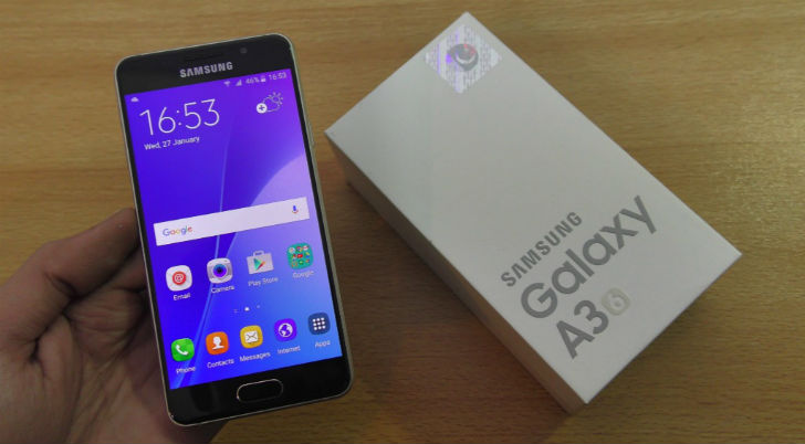 স্যামসুং গ্যালাক্সি এ৩: ১৬ ইন্টারনাল স্টোরেজের সঙ্গে পাবেন ২ জিবি র‌্যাম, <br> ১৩ এমপি ব্যাক ও ৮ এমপি ফ্রন্ট ক্যামেরা। থাকবে ২৩৫০ এমএএইচ ব্যাটারি, ৪.৭০ ইঞ্চি ডিসপ্লে।