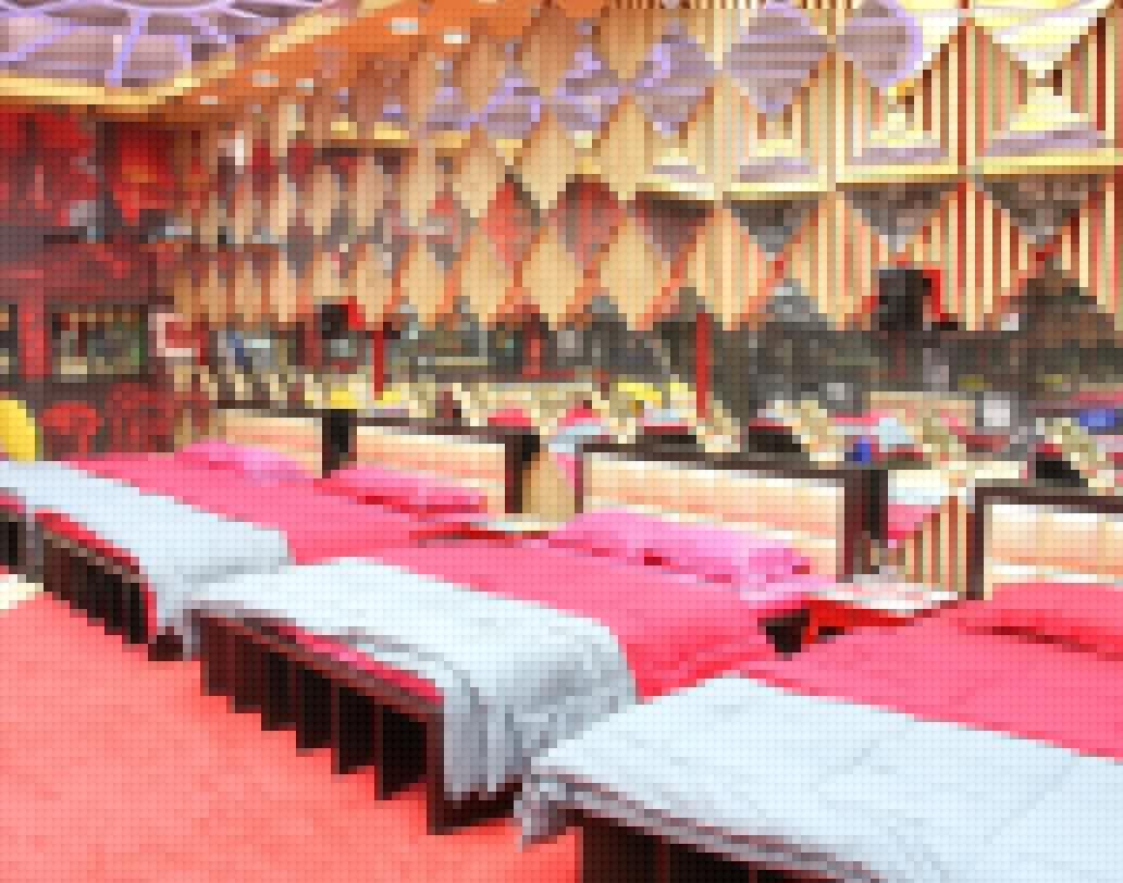 বিগ বস হাউজের ভিতর প্রতিযোগীদের শোওয়ার ঘর। পিঙ্ক এবং ছাই রঙে সাজানো হয়েছে ঘর। সেখানে রয়েছে প্রচুর আয়না।