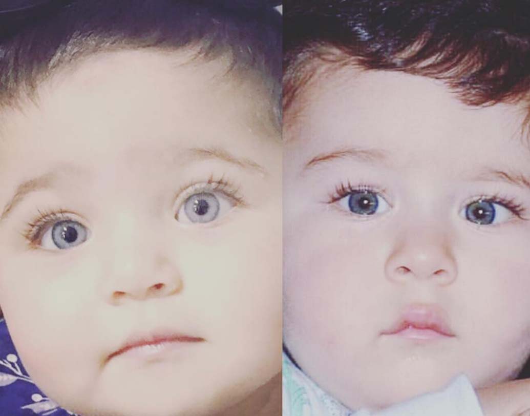 এই দেখুন সেই ছবি। পার্থক্য করতে পারছেন কোনটা তৈমুর? আপনার অনুমান সঠিক। ডানদিকের ছবিটি ছোটে নবাব তৈমুর আলি খানের।