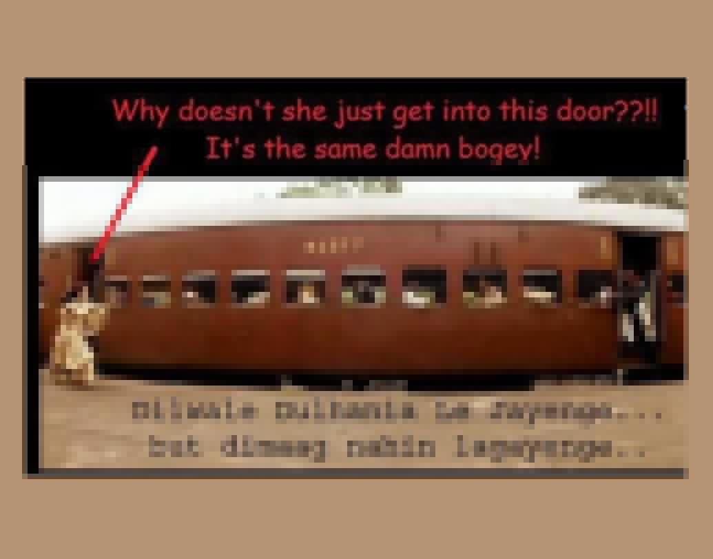 সিমরন তো বুদ্ধিটাই খরচ করেনি। আরে এত ছোটার দরকার কী? সামনেই তো আর একটা দরজা ছিল না কি!