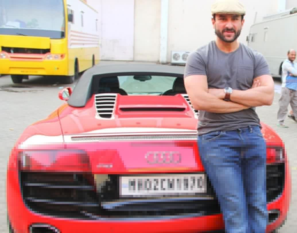 বলিউড নবাবের গ্যারেজে আমেরিকান মুস্টাঙ্গ, রেঞ্জ রোভার, বিএমডব্লিউ সেভেন সিরিজ সেডান, লেক্সাস ৪৭০, ল্যান্ড ক্রুইজার, লাল রঙের একটি অডি আর এইট স্পাইডার রয়েছে। তবে নিজের জন্য ৭ সংখ্যাটি লাকি বলে মনে করেন সইফ। তাঁর প্রায় সব গাড়িতেই ৭ নম্বরটি থাকবেই।