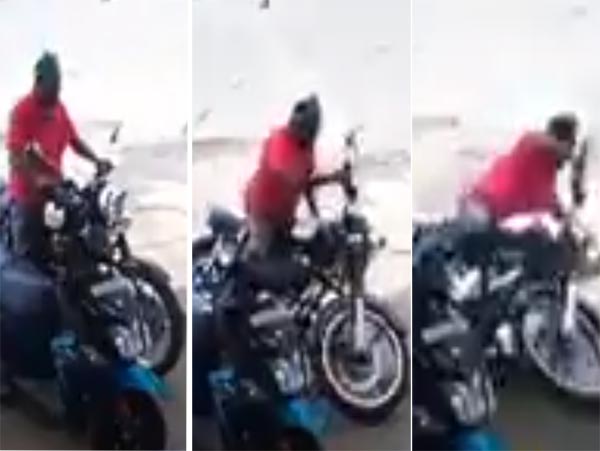 Man slipped while parking bike in front of shop dgtl