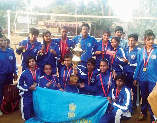 Bengali girls in National School Volleyball