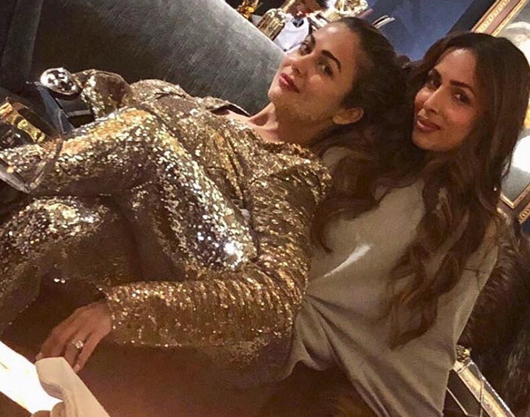 ট্রিপে ছিলেন অনু দাওয়ান এবং কয়েকজন পুরনো বন্ধু। এই ছবি পোস্ট করে করিশ্মা লিখেছেন, ‘‘ফ্রেন্ডসফরেভার’’। আর বোন অমৃতার সঙ্গে খুনসুটি মালাইকার। ক্যাপশনে লিখেছেন, ‘‘সোনা ও রূপোর কম্বিনেশন...’’।