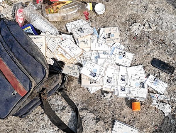 Voter cards in garbage, police starts investigation