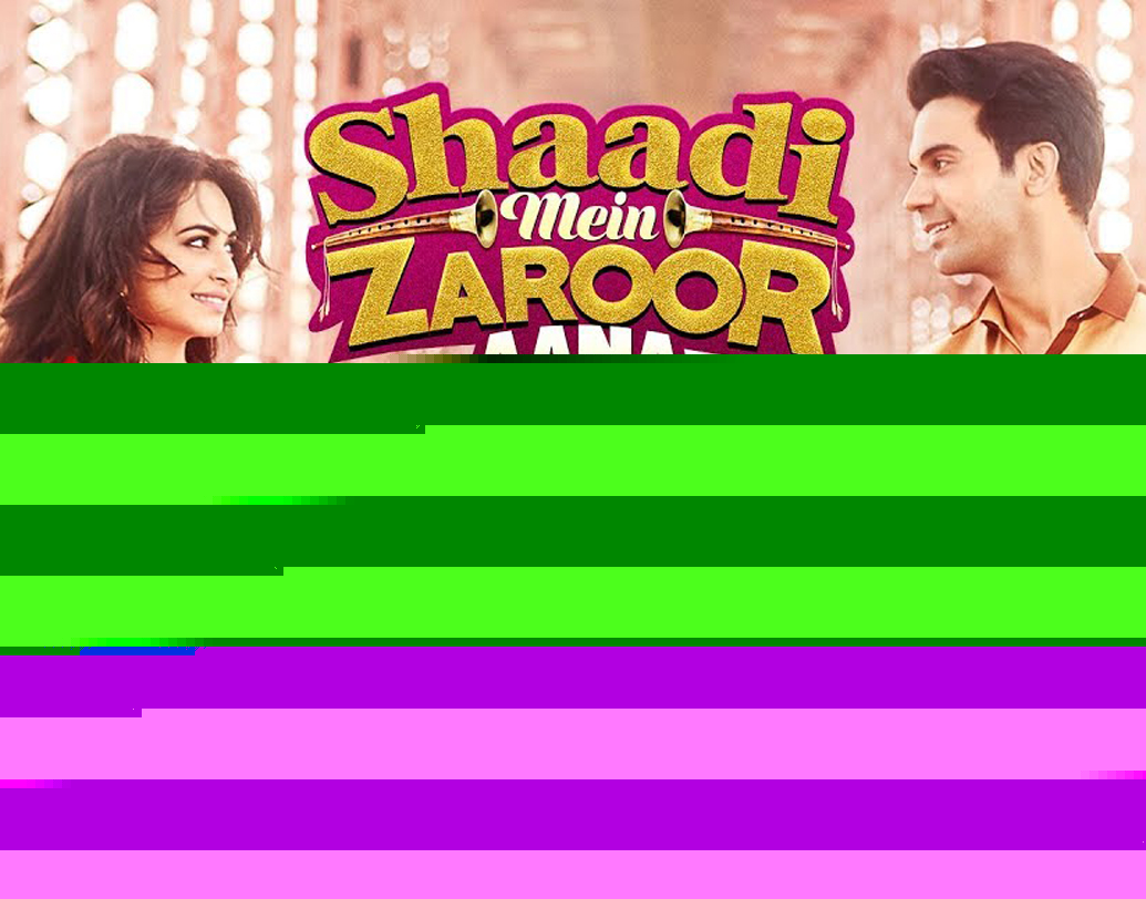 শাদি মে জরুর আনা: পর পর হিট। ‘বরেলি কি বরফি’, ‘নিউটন’-এর পর ফের নতুন ছবি নিয়ে হাজির রাজকুমার রাও। এ বারের ছবির প্লট লখনউকে কেন্দ্র করে। মধ্যবিত্ত পরিবারের মেয়ে আরতির চরিত্রে অভিনয় করেছেন কৃতী খরবান্দা। দেখেশুনে বিয়ের পরও কীভাবে সেটি ব্যুমেরাং হয়ে যায়, সেই গল্পই দেখানো হয়েছে মজার ছলে। হ্যাপি এন্ডিং এই ছবির মুক্তি ১০ নভেম্বর।