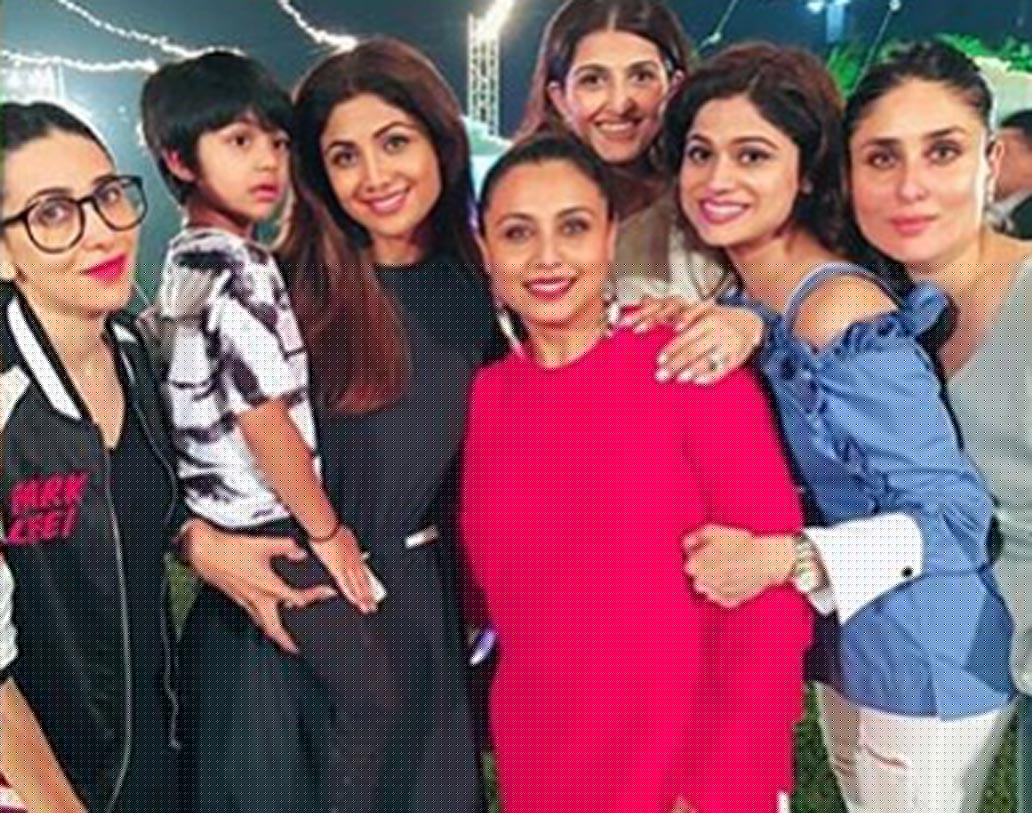 শ্রীদেবী, রেখা, শিল্পা, করিনা, কর্ণদের নিয়ে গ্রুপফি রানির।