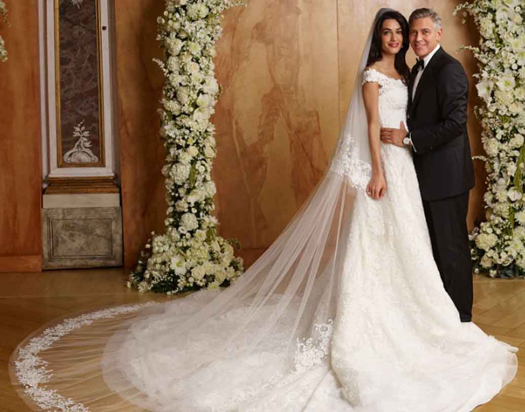 জর্জ ক্লুনি ও আমাল ক্লুনি:
২০১৪ সালে ইতালির ভেনিসে স্বপ্নের বিয়ে সেরেছিলেন জর্জ ও আমাল।