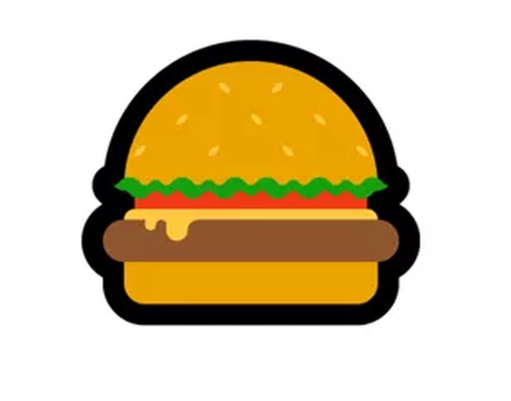 মাইক্রোসফট: সবচেয়ে লোভনীয় হ্যামবার্গার ইমোজি তৈরু করেছে মাইক্রোসফটই। প্যাটির উপর গলন্ত চিজ। যা দেখে উউজারদের জিভে জল এসে যায়।