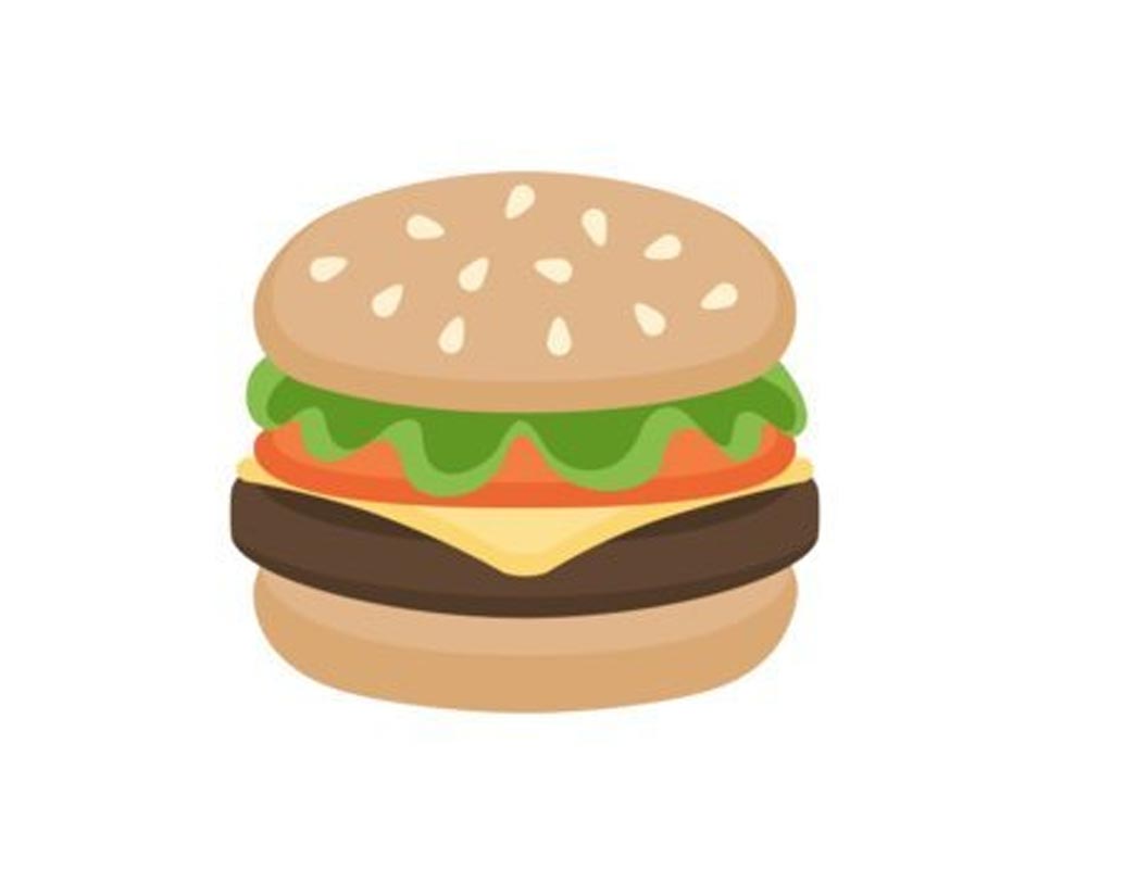 ফেসবুকের ইমোজিতেও চিজ রাখা হয়েছে প্যাটির উপরেই। লেটুস রয়েছে একদম উপরে।