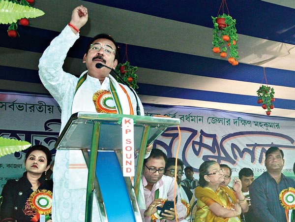 Arup Biswas meets people of Raina, threatened party workers for no working