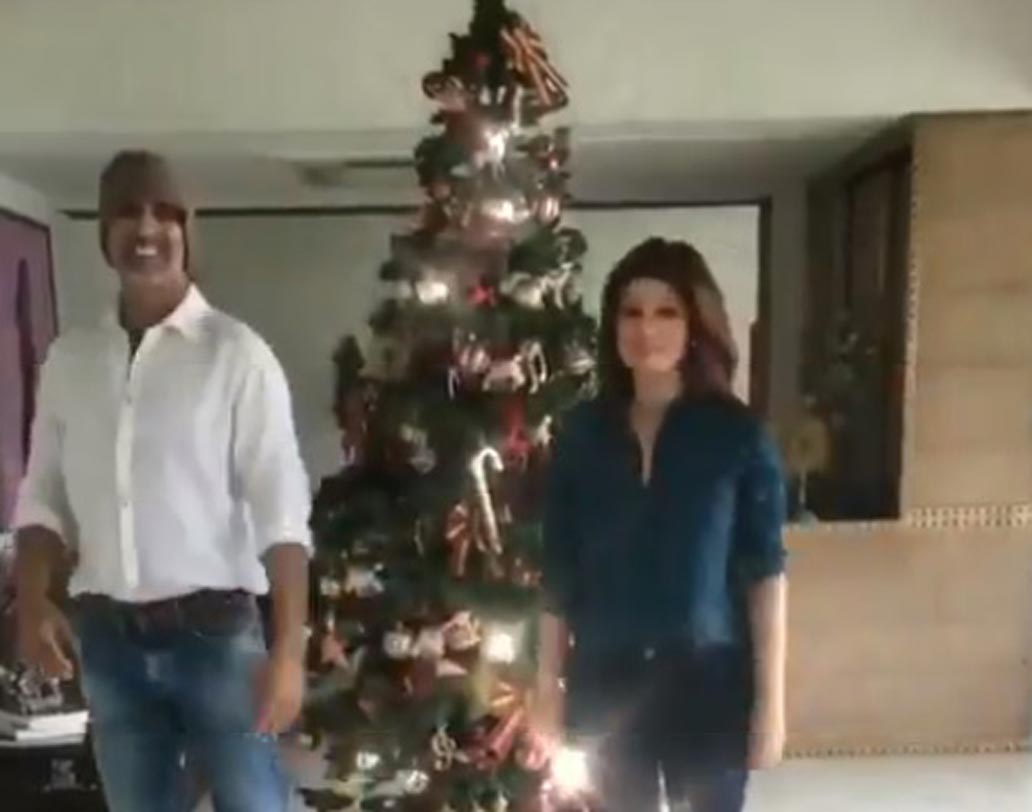 আপাতত দেশের বাইরে রয়েছেন অক্ষয় কুমার ও টুইঙ্কল খান্না। ক্রিসমাস ট্রি সাজিয়ে দুই অভিনেতা জমিয়ে নেচেছেন। টুইঙ্কল খান্না শেয়ার করেছেন সেই বিশেষ মুহূর্ত।