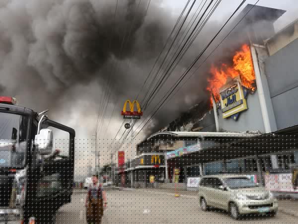 At least 37 people were  trapped and killed inside a burning shopping mall in Philippines