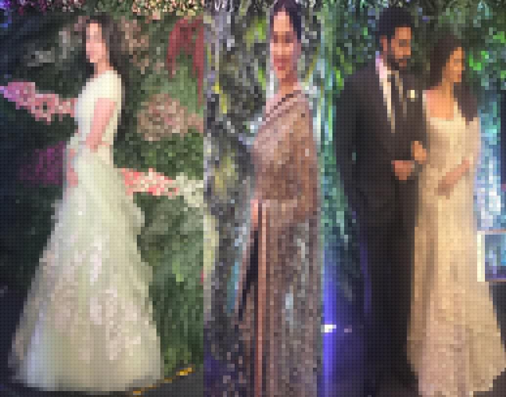 সারা আলি খান, মাধুরী, অভিষেক-ঐশ্বর্যা। রাত যত বাড়ছে এসে উপস্থিত হচ্ছেন আরও তারকারা।