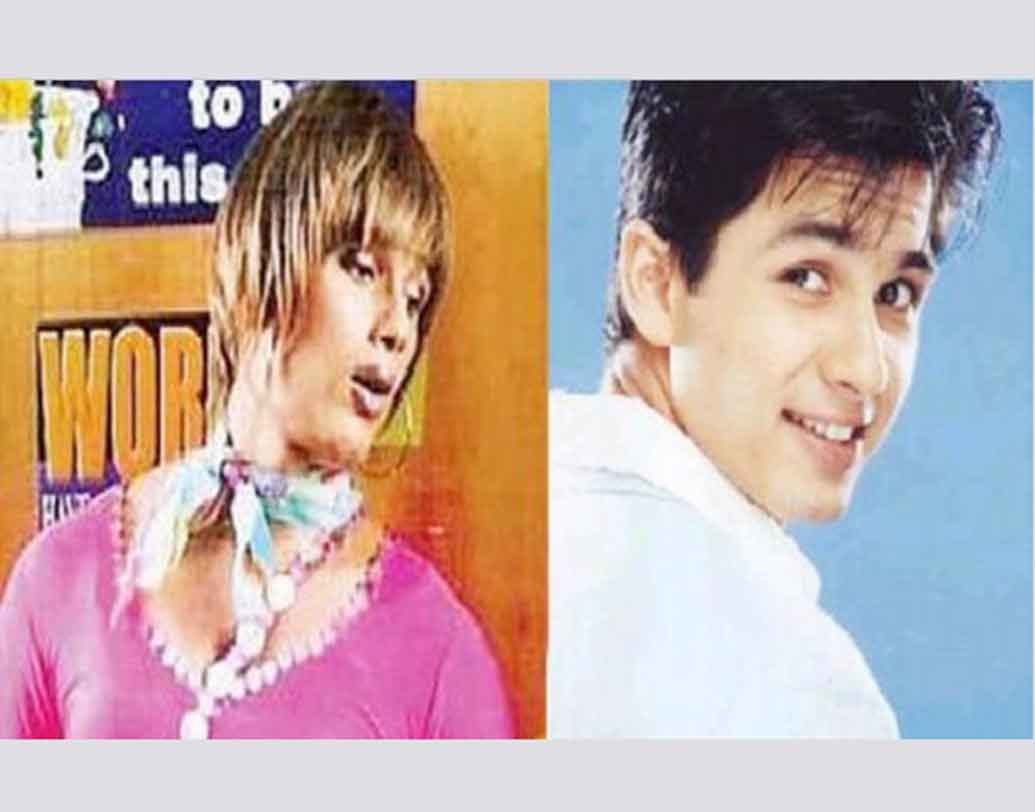 শাহিদ কপূর:
করিনা কপূরের বিপরীতে ‘মিলেঙ্গে মিলেঙ্গে’ ছবির একটি দৃশ্যে মহিলার চরিত্রে অভিনয় করেছিলেন শাহিদ।