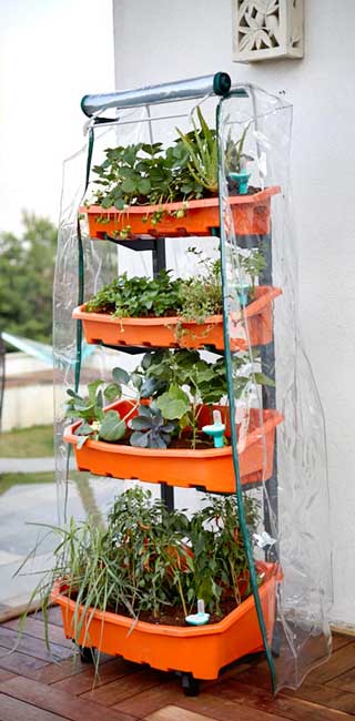 ঠান্ডা বাড়লে শাকসব্জির তাপমাত্রা নিয়ন্ত্রণ করার জন্য রয়েছে এক বিশেষ ধরনের প্লাস্টিক।