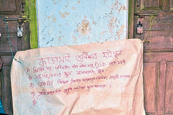 School lockdown for irregular attendance of teachers