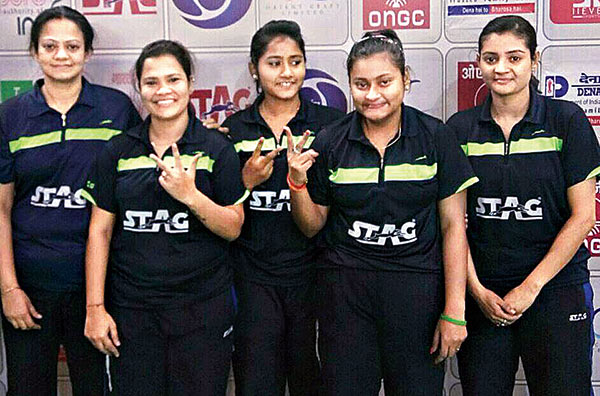 Bengal girls lift the National TT Championship Trophy after two decades