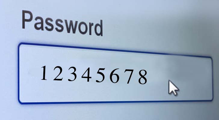 আরও দু’টি সংখ্যা বাড়িয়ে 12345678 ও রাখেন অনেকে। যা সহজেই ভেঙে ফেলা যায়।