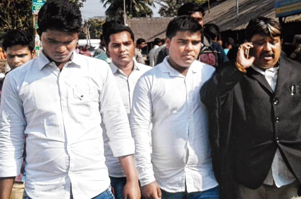 3 people accused of vandalism, surrender in court