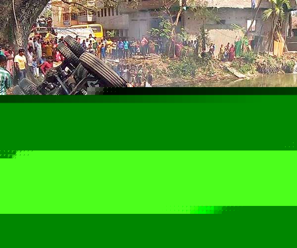 Driver overturned truck in a pond to save many lives at Betai