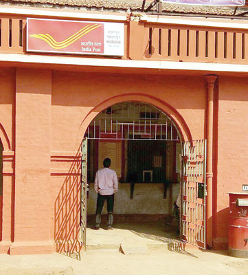 People are suffering problem in a post office at Kharagpur