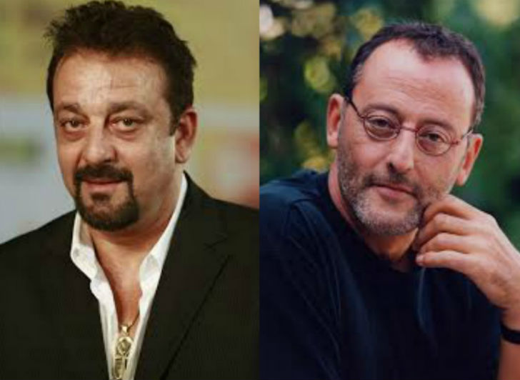 সঞ্জয় দত্ত-জিন রেনো: <br> 
এক্কেবারে একই রকম মুখের গড়ন। সঞ্জয় দত্ত ও ফরাসি অভিনেতা জিন রেনোর।