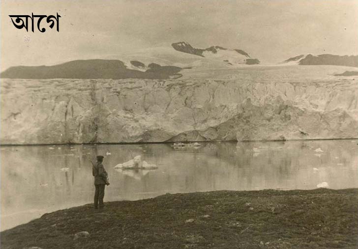 ওই ছবিগুলি যে যে জায়গা থেকে তোলা হয়েছিল, ঠিক সেই জায়গা থেকে ২০০২ সালে নতুন করে ছবি তোলেন আসলাদ। তিনি যে সব ছবি ক্যামেরাবন্দি করলেন, তা দেখে রীতিমতো অবাক। এতটা বদলে গিয়েছে সুমেরু!