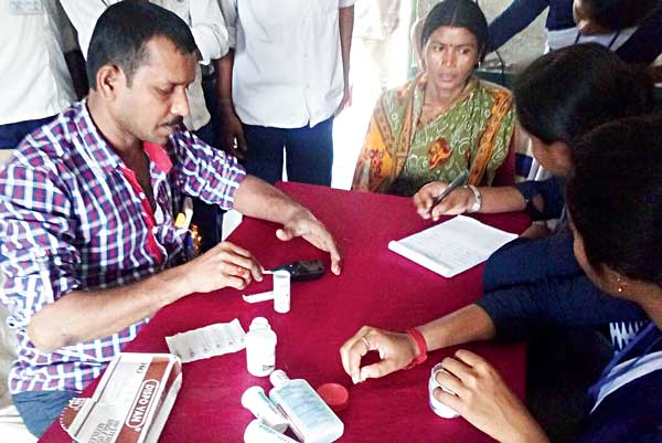 Students organised Health awareness camp