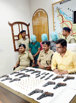 Fire weapons recovered by police