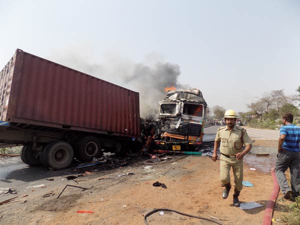 Accident happened again in Highway