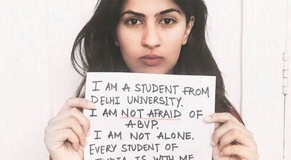 My father took real bullets, I can take hate bullets, said Gurmehar Kaur dgtl