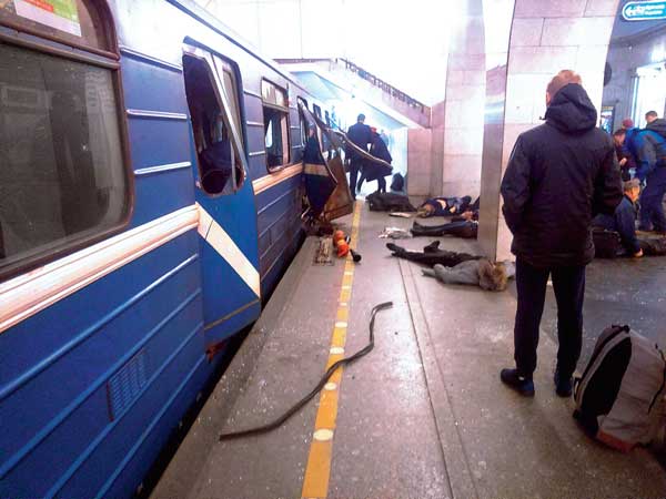 St. Petersburg metro explosion, Many found Dead in Russia blast